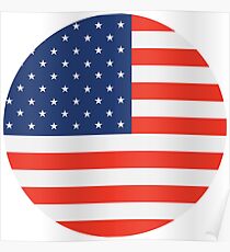 USA Flag Poster