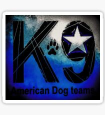 American dog teams Sticker
