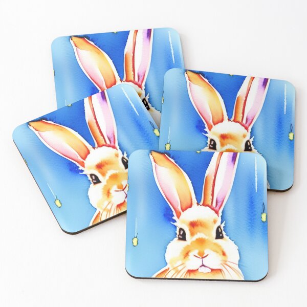 Item preview, Watercolor Cute Christmas Bunny designed and sold by Mirarima.