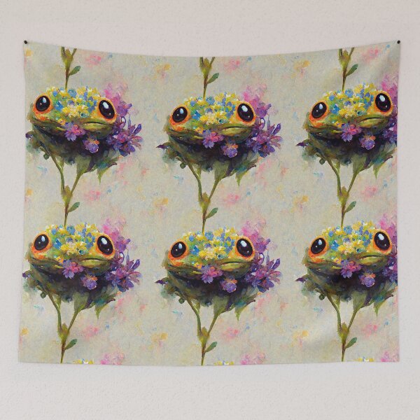 Item preview, Worried Frog, Cute Watercolor Digital Design designed and sold by ProvidenceAnna.
