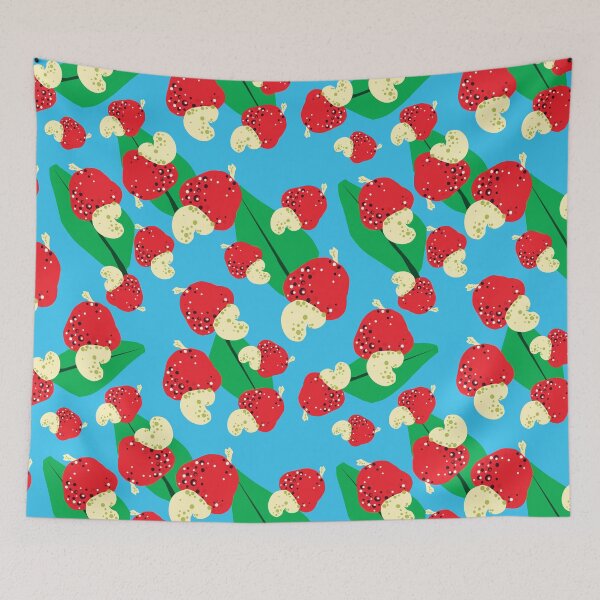 Item preview, Cashew Nut Apple Pattern (Blue) designed and sold by Aexlotyl.