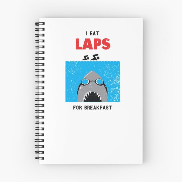 Item preview, shark swimmer eats laps for breakfast designed and sold by oberdoofus.