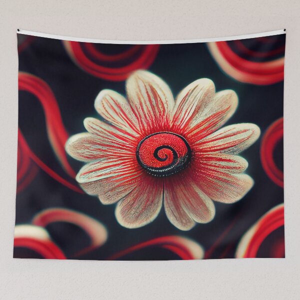 Item preview, Impressive Patterns and Curves in the shape of a flower  - Created by Artificial Intelligence designed and sold by Created-by-AI.