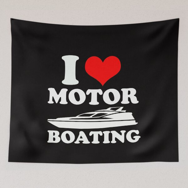 Item preview, I Love Motor Boating Funny Boater designed and sold by genevamag.