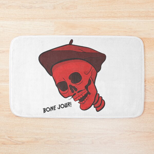 Item preview, Bone Jour! (grunge red) designed and sold by toolongdidntdraw.