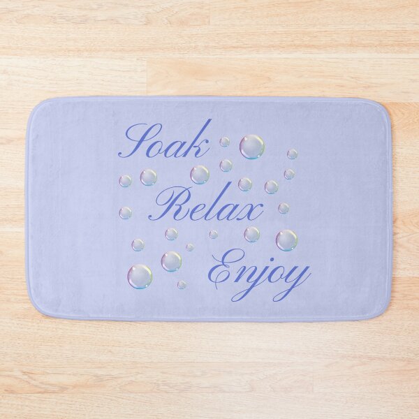 Item preview, Soak, Relax, Enjoy - Bubble Bath Quote designed and sold by WisdomInspired.