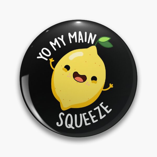Item preview, Yo My Main Squeeze Funny Lemon Puns (Dark BG) designed and sold by punnybone.