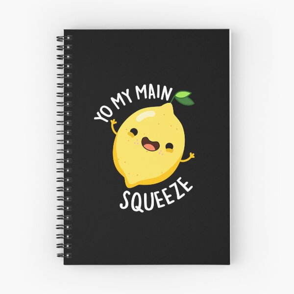 Item preview, Yo My Main Squeeze Funny Lemon Puns (Dark BG) designed and sold by punnybone.