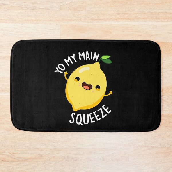 Item preview, Yo My Main Squeeze Funny Lemon Puns (Dark BG) designed and sold by punnybone.