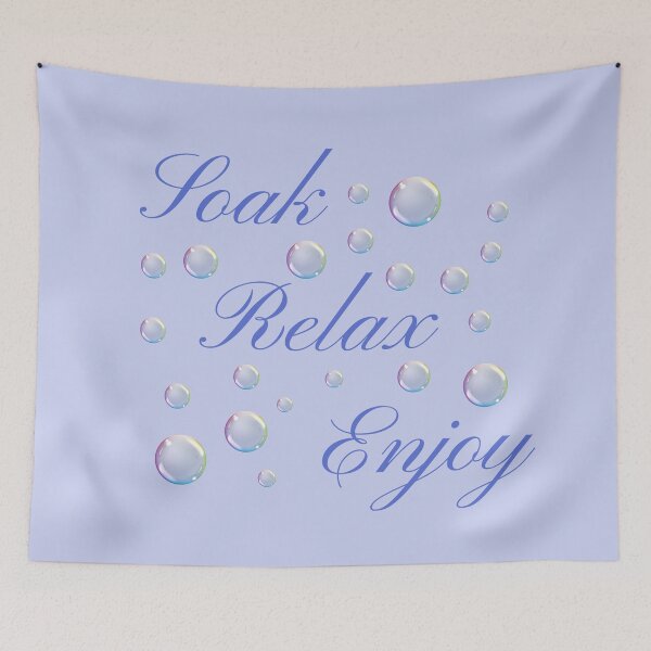 Item preview, Soak, Relax, Enjoy - Bubble Bath Quote designed and sold by WisdomInspired.