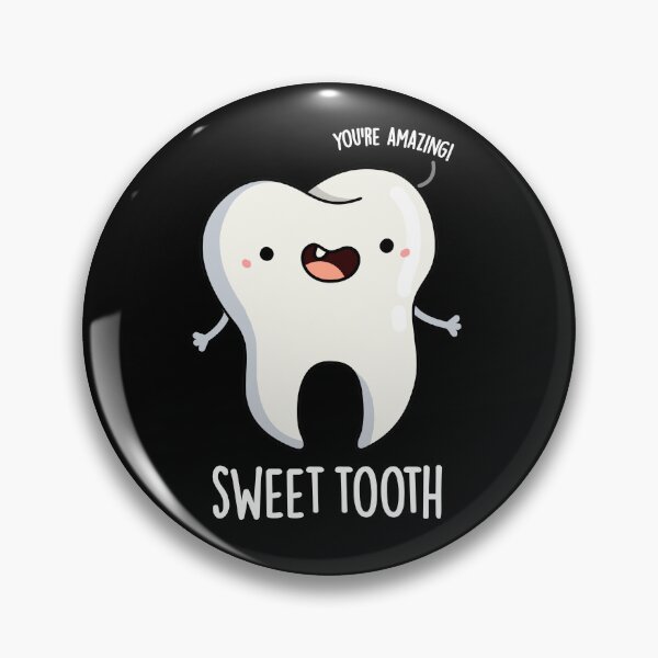 Item preview, Sweet Tooth Funny Dental Puns (Dark BG) designed and sold by punnybone.