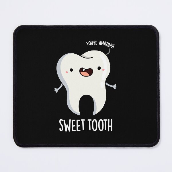 Item preview, Sweet Tooth Funny Dental Puns (Dark BG) designed and sold by punnybone.