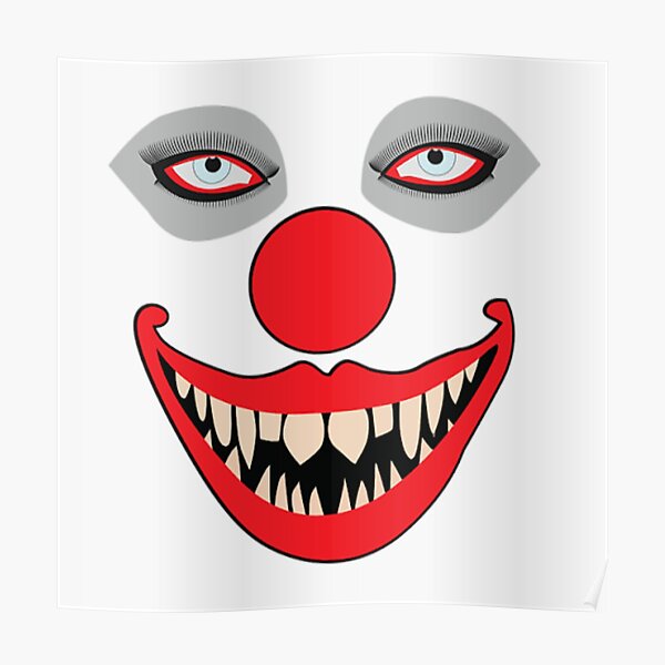 Joker Face Smile Posters For Sale Redbubble