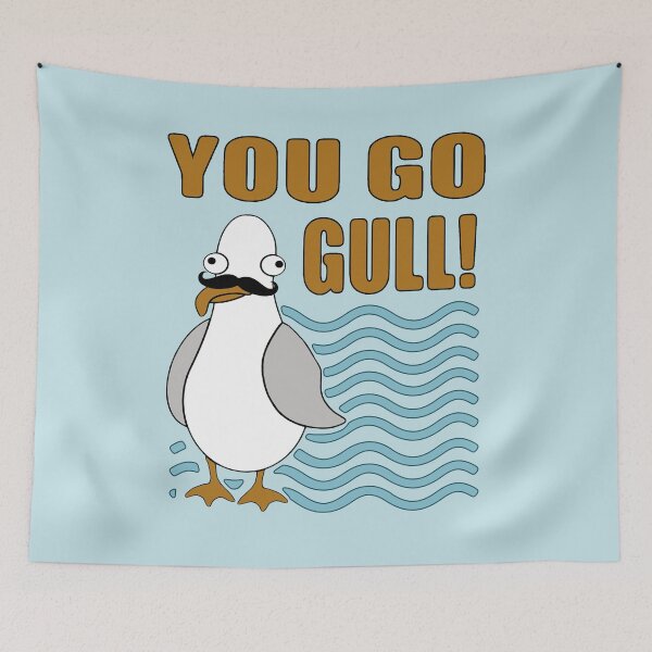 Item preview, Funny Mustache Seagull You Go Gull designed and sold by Jerry Lambert.