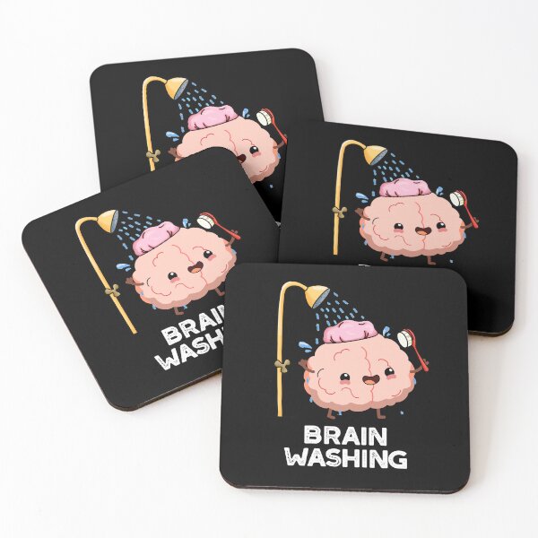 Item preview, Brain Washing Funny Anatomy Puns (Dark BG) designed and sold by punnybone.