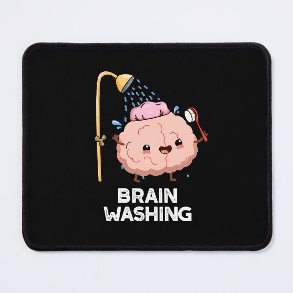 Item preview, Brain Washing Funny Anatomy Puns (Dark BG) designed and sold by punnybone.