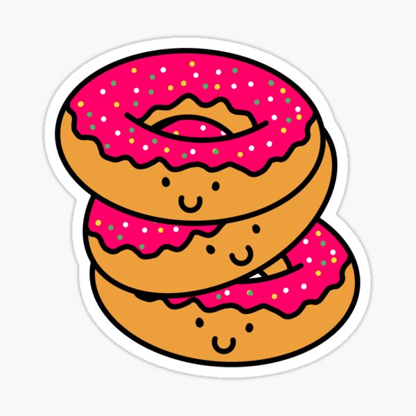 Pink Donuts Cake Cute Donuts Cartoon Style Pink Pink Dessert Pink Sweetmeat Colorful Donuts 4391