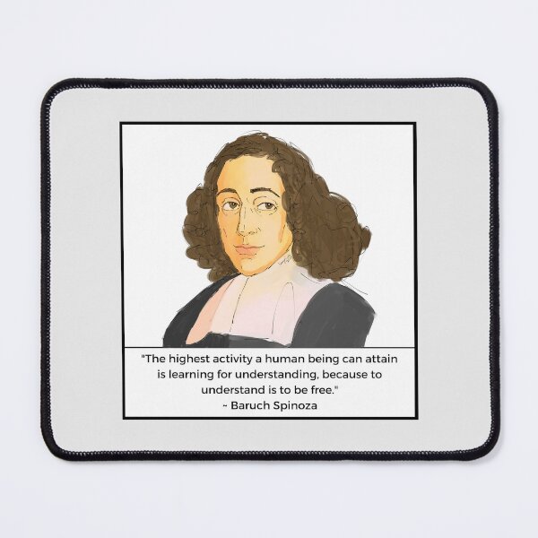 Item preview, Baruch Spinoza illustration saying designed and sold by KennyLucky.