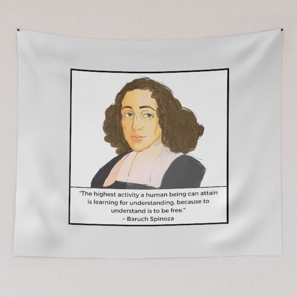 Item preview, Baruch Spinoza illustration saying designed and sold by KennyLucky.