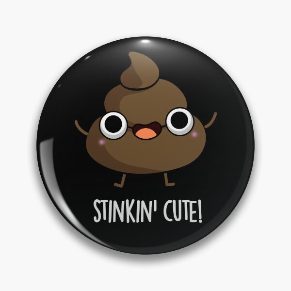 Item preview, Stinkin Cute Funny Poop Puns (Dark BG) designed and sold by punnybone.