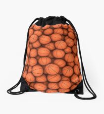 Basketballs Drawstring Bag