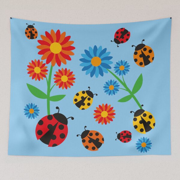 Item preview, Mini Adventures flowers and ladybirds designed and sold by smalladventures.