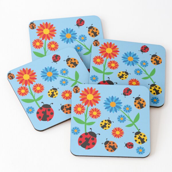 Item preview, Mini Adventures flowers and ladybirds designed and sold by smalladventures.