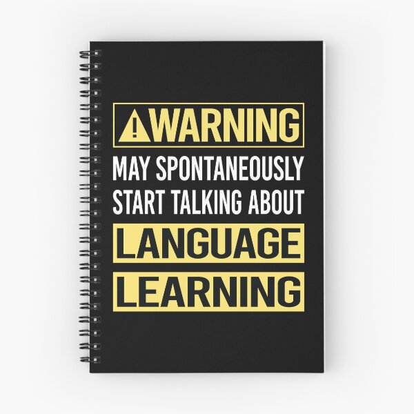 Item preview, Warning About Language Learning designed and sold by WrightTrouble.