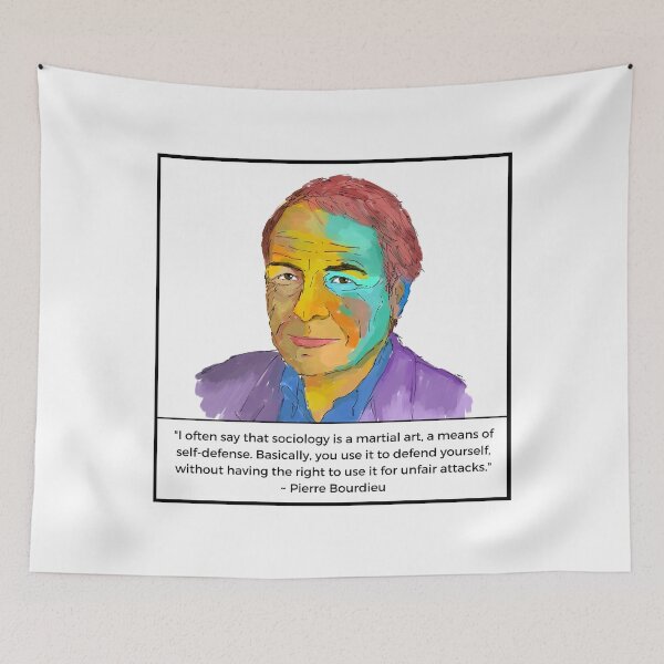Item preview, Pierre Bourdieu abstract painting quotes designed and sold by KennyLucky.