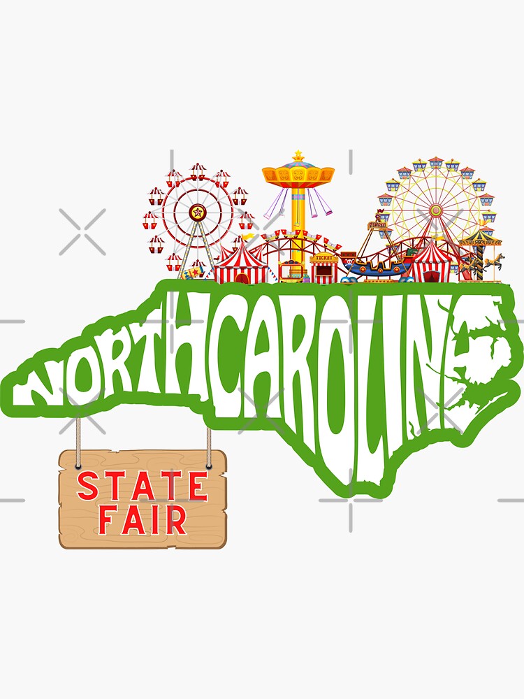 "North Carolina State Fair State Fairground " Sticker for Sale by