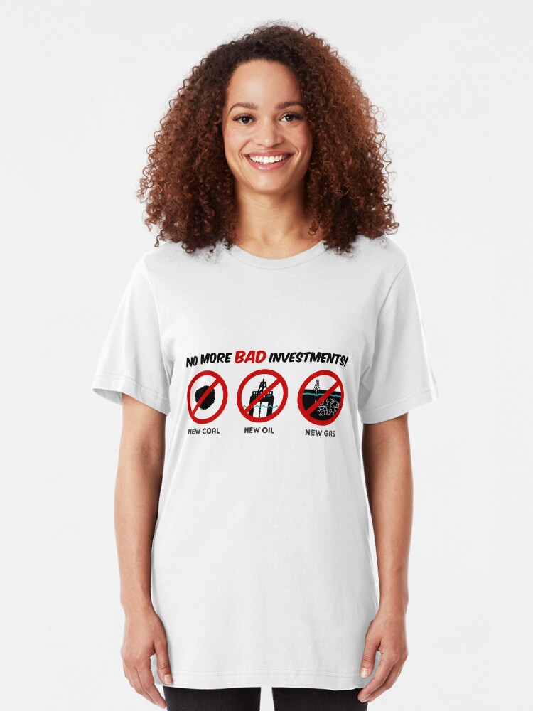 Alternate view of No more bad investments Slim Fit T-Shirt