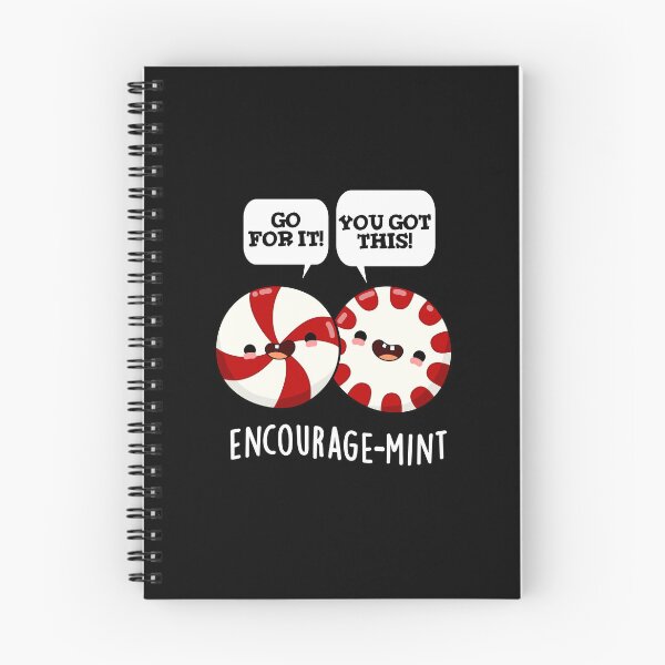 Item preview, Encourage-mint Funny Candy Puns (Dark BG) designed and sold by punnybone.