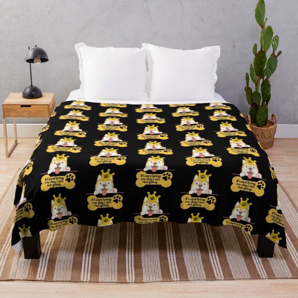 Item preview, If I cant bring my dog I am not going | Corgi Lover | Funny Dog Lover design | Dog Lover Vibrant colorful design designed and sold by FitBeast.