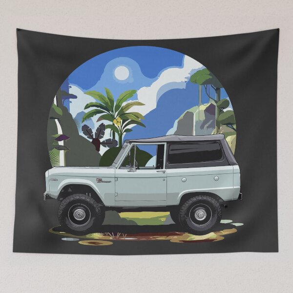 Item preview, Illustration Graphic Bronco 1969 original icon side USA Artwork designed and sold by SketchNinja.