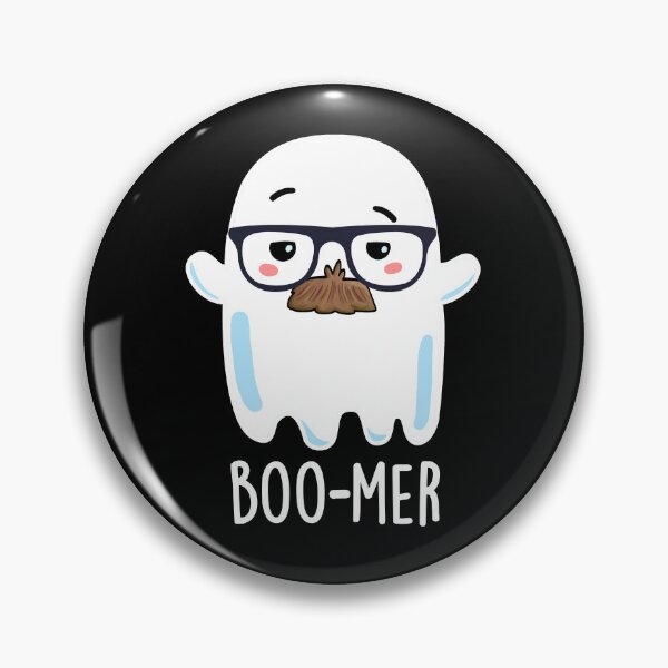 Item preview, Boo-mer Funny Middle Aged Ghost Puns (Dark BG) designed and sold by punnybone.