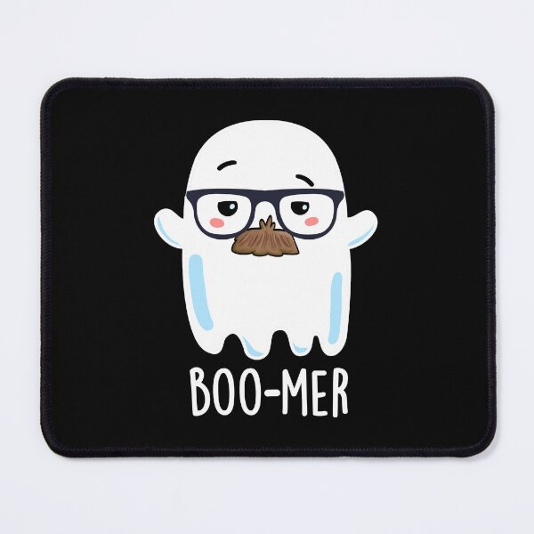 Item preview, Boo-mer Funny Middle Aged Ghost Puns (Dark BG) designed and sold by punnybone.