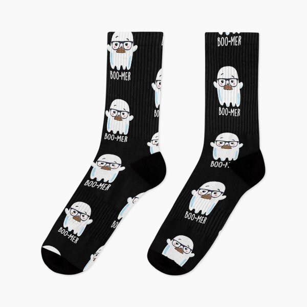 Item preview, Boo-mer Funny Middle Aged Ghost Puns (Dark BG) designed and sold by punnybone.