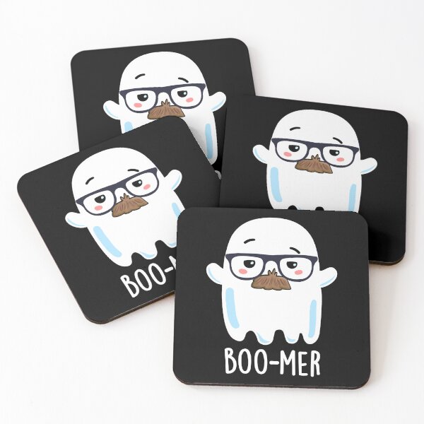 Item preview, Boo-mer Funny Middle Aged Ghost Puns (Dark BG) designed and sold by punnybone.