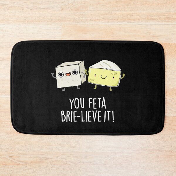 Item preview, You Feta Brie-lieve It Funny Cheese Puns (Dark BG) designed and sold by punnybone.
