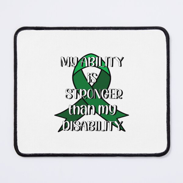Item preview, My Ability is Stronger than my Disability CP Awareness RibbonT-shirt designed and sold by Nerdygirlteez.