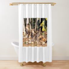 Relaxed anticipation Shower Curtain