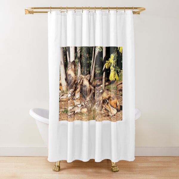 Relaxed anticipation Shower Curtain