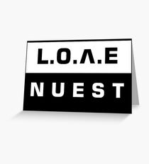 Nüstern - Liebe Grußkarte