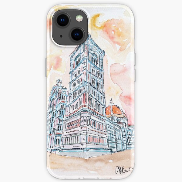 The Leaning Tower of Pisa - watercolor iPhone Soft Case