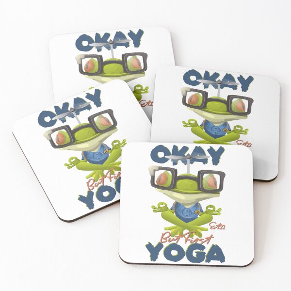Item preview, OKAY BUT FIRST YOGA  designed and sold by GAADesignz.