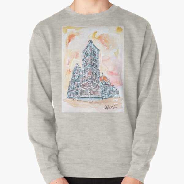 The Leaning Tower of Pisa - watercolor Pullover Sweatshirt