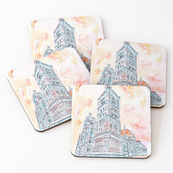 Item preview, The Leaning Tower of Pisa - watercolor designed and sold by artshop77.