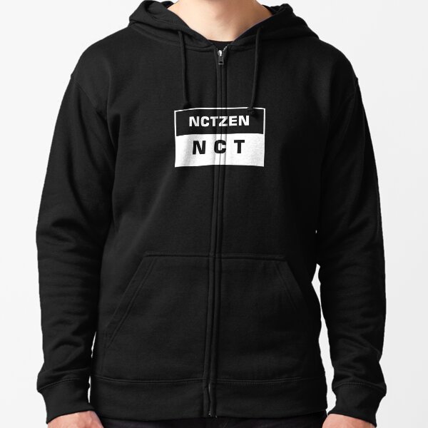 nct 127 irregular banded black sweatshirt