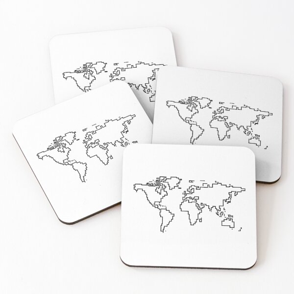 Item preview, Simplified world map designed and sold by Amilaz.
