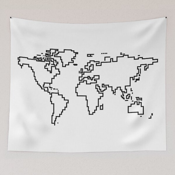Item preview, Simplified world map designed and sold by Amilaz.